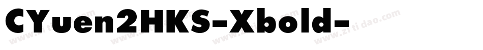 CYuen2HKS-Xbold字体转换