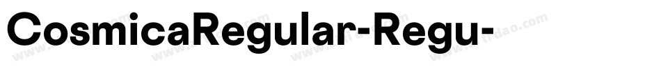 CosmicaRegular-Regu字体转换