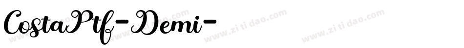 CostaPtf-Demi字体转换