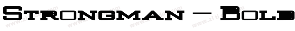 Strongman_Bold-字体转换