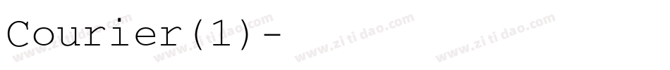 Courier(1)字体转换