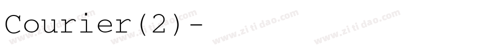 Courier(2)字体转换