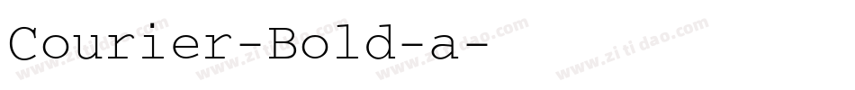 Courier-Bold-a字体转换