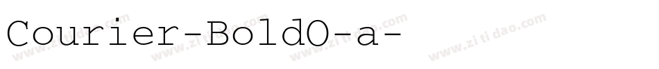 Courier-BoldO-a字体转换