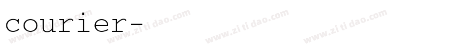 courier字体转换