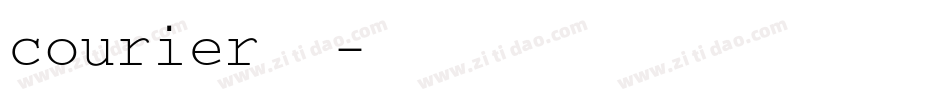 courier字体字体转换