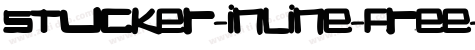 Stucker-inline-FREE字体转换