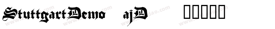StuttgartDemo-ajD9字体转换