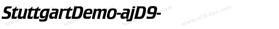 StuttgartDemo-ajD9字体转换