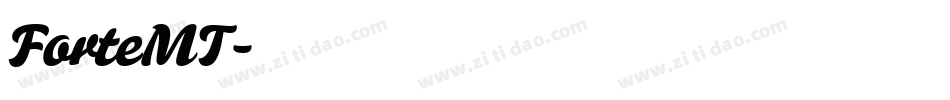 ForteMT字体转换