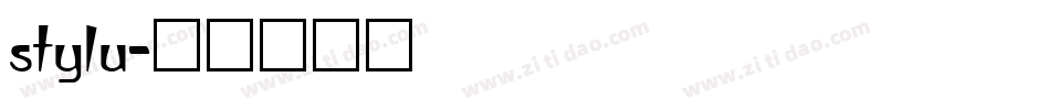 stylu字体转换