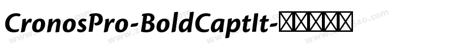 CronosPro-BoldCaptIt字体转换