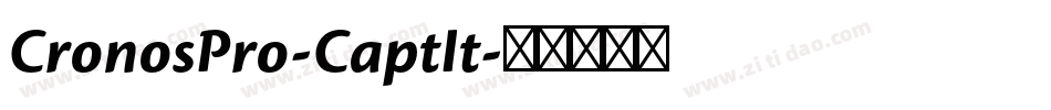 CronosPro-CaptIt字体转换