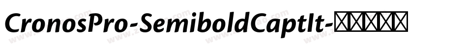 CronosPro-SemiboldCaptIt字体转换