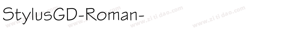 StylusGD-Roman字体转换