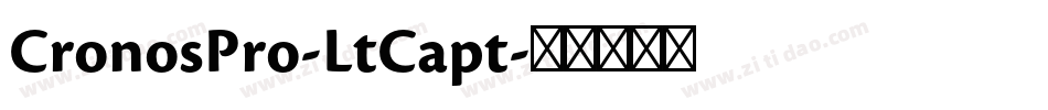 CronosPro-LtCapt字体转换