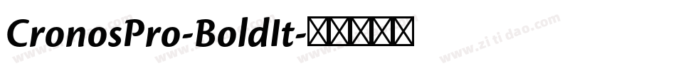 CronosPro-BoldIt字体转换