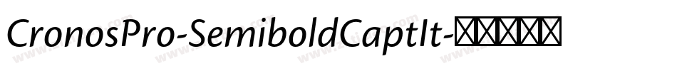 CronosPro-SemiboldCaptIt字体转换