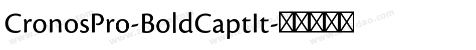 CronosPro-BoldCaptIt字体转换