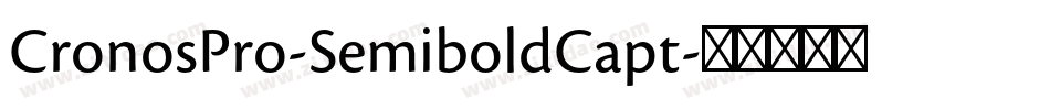 CronosPro-SemiboldCapt字体转换