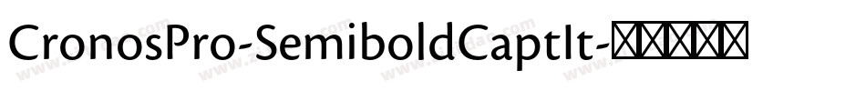CronosPro-SemiboldCaptIt字体转换