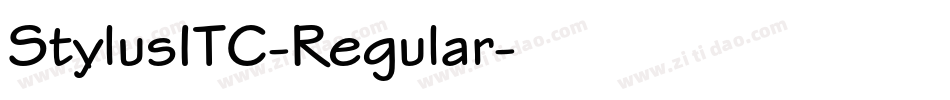 StylusITC-Regular字体转换