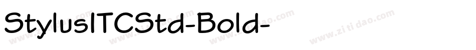 StylusITCStd-Bold字体转换