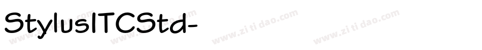 StylusITCStd字体转换