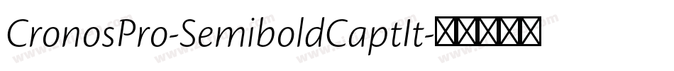 CronosPro-SemiboldCaptIt字体转换