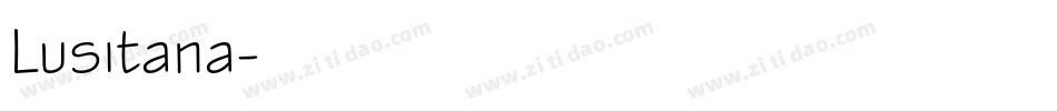 Lusitana字体转换