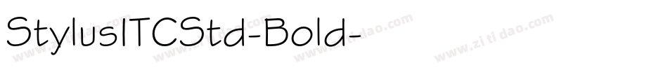 StylusITCStd-Bold字体转换