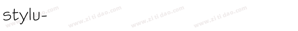 stylu字体转换