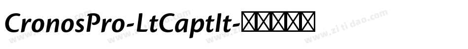 CronosPro-LtCaptIt字体转换