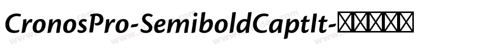 CronosPro-SemiboldCaptIt字体转换