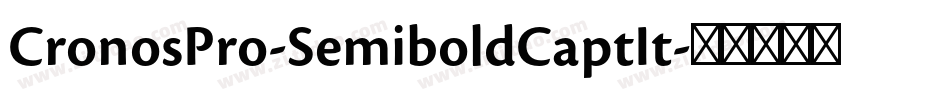 CronosPro-SemiboldCaptIt字体转换