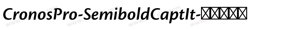 CronosPro-SemiboldCaptIt字体转换