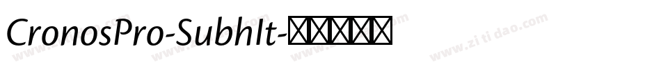 CronosPro-SubhIt字体转换