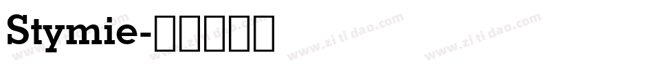 Stymie字体转换