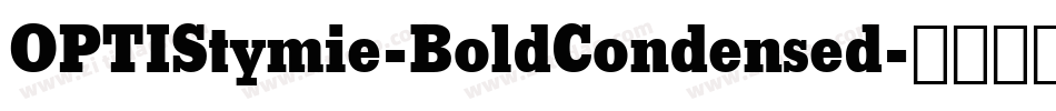 OPTIStymie-BoldCondensed字体转换