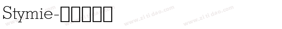 Stymie字体转换