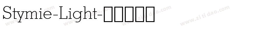Stymie-Light字体转换