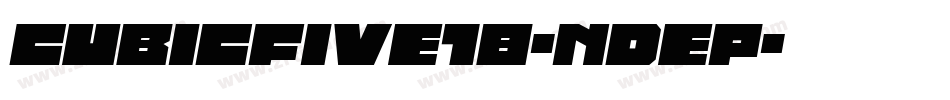 Cubicfive18-nDeP字体转换