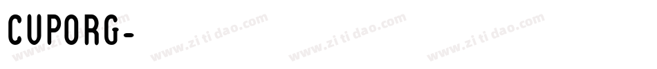 CUPORG字体转换