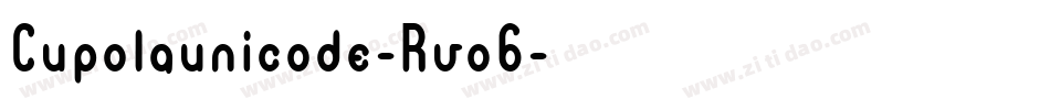 Cupolaunicode-Rvo6字体转换