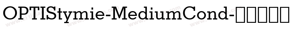 OPTIStymie-MediumCond字体转换