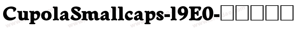 CupolaSmallcaps-l9E0字体转换
