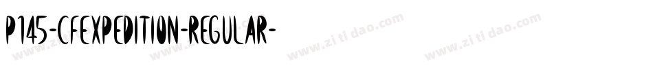 P145-CFExpedition-Regular字体转换
