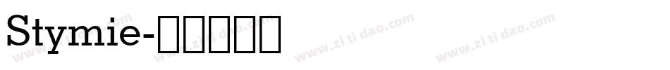 Stymie字体转换