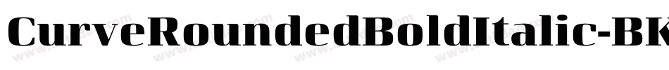 CurveRoundedBoldItalic-BKl3字体转换