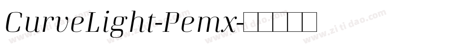 CurveLight-Pemx字体转换